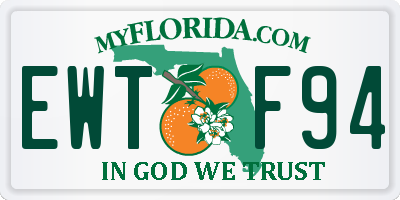 FL license plate EWTF94