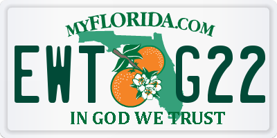 FL license plate EWTG22