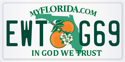 FL license plate EWTG69