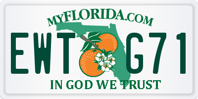 FL license plate EWTG71