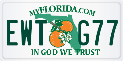 FL license plate EWTG77