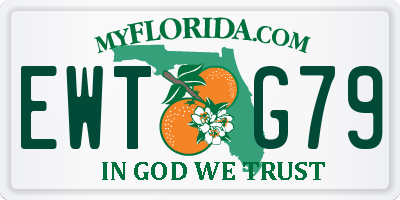 FL license plate EWTG79
