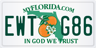 FL license plate EWTG86