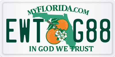 FL license plate EWTG88