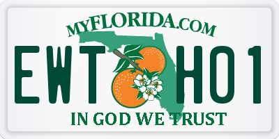 FL license plate EWTH01