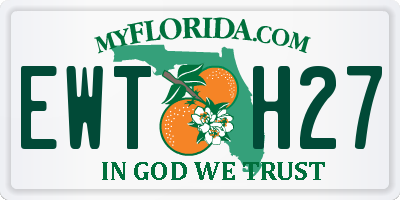 FL license plate EWTH27