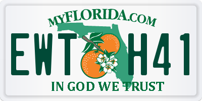 FL license plate EWTH41