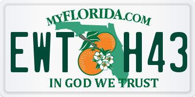 FL license plate EWTH43