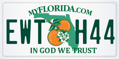 FL license plate EWTH44
