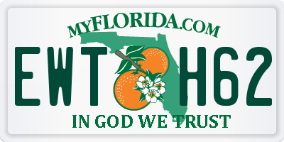 FL license plate EWTH62