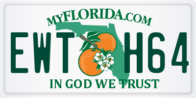 FL license plate EWTH64