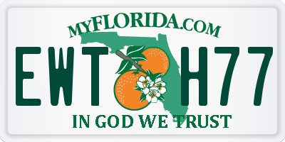FL license plate EWTH77