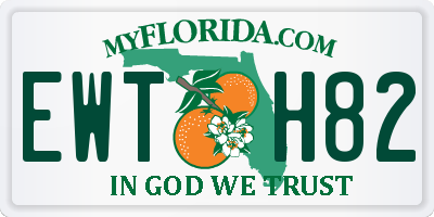 FL license plate EWTH82