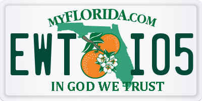 FL license plate EWTI05