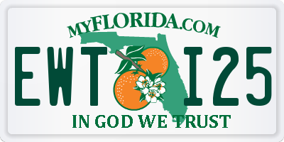 FL license plate EWTI25