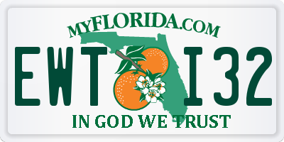 FL license plate EWTI32