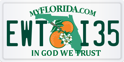 FL license plate EWTI35