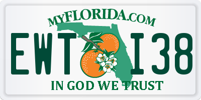FL license plate EWTI38