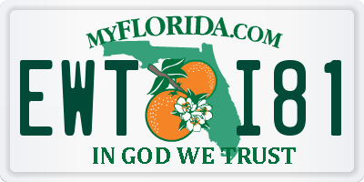 FL license plate EWTI81