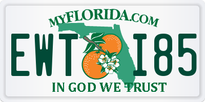 FL license plate EWTI85