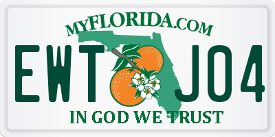 FL license plate EWTJ04
