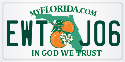 FL license plate EWTJ06
