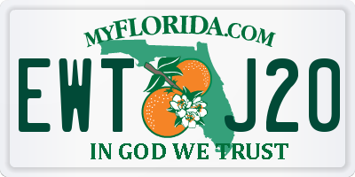 FL license plate EWTJ20