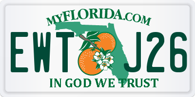 FL license plate EWTJ26
