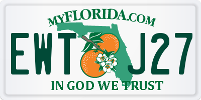 FL license plate EWTJ27