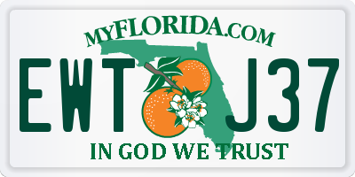 FL license plate EWTJ37