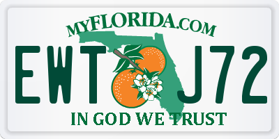 FL license plate EWTJ72