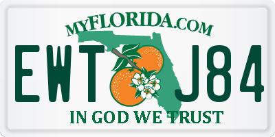 FL license plate EWTJ84
