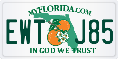 FL license plate EWTJ85