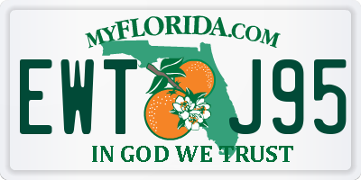 FL license plate EWTJ95