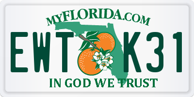 FL license plate EWTK31