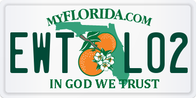 FL license plate EWTL02