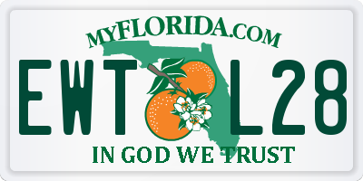 FL license plate EWTL28