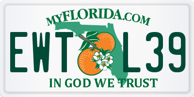 FL license plate EWTL39