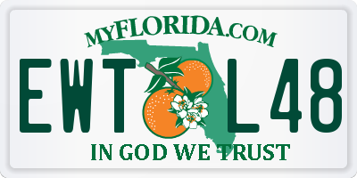 FL license plate EWTL48