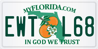 FL license plate EWTL68
