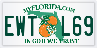 FL license plate EWTL69