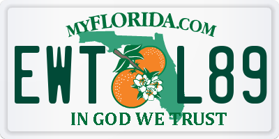 FL license plate EWTL89