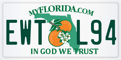 FL license plate EWTL94