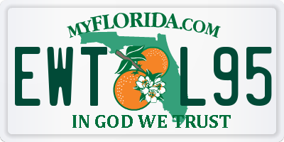 FL license plate EWTL95