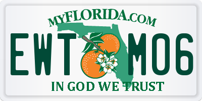 FL license plate EWTM06