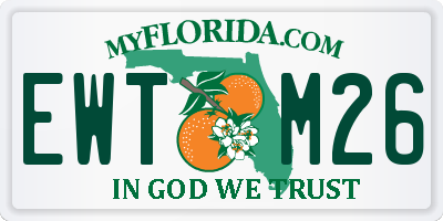 FL license plate EWTM26