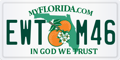 FL license plate EWTM46