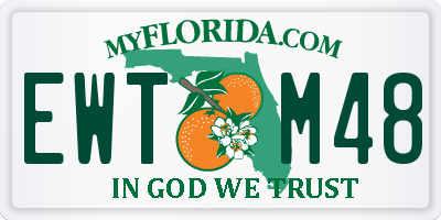 FL license plate EWTM48