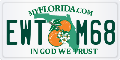 FL license plate EWTM68