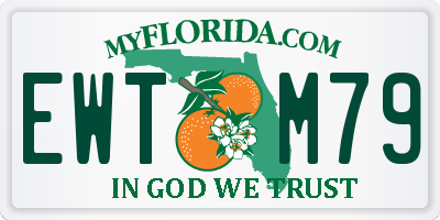 FL license plate EWTM79